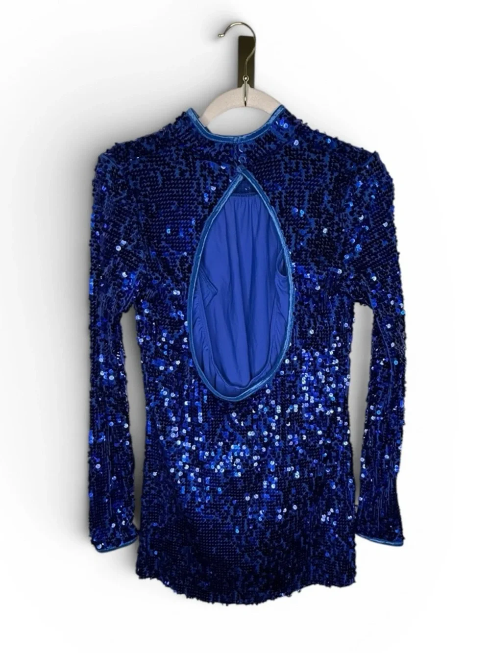Balera “Ultra Sparkle Shift Dress” SQ9068 Blue Sequin Dance Costume – Child XL